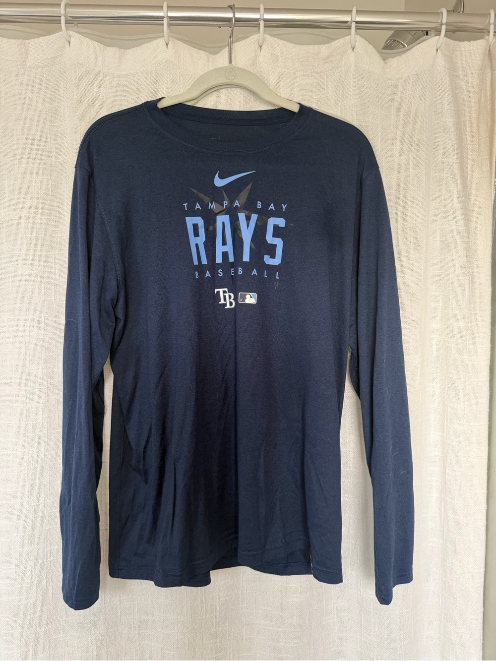 Nike Navy Blue Tampa Bay Rays Long Sleeve Shirt